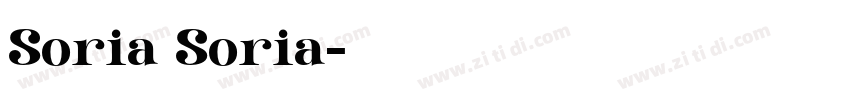 Soria Soria字体转换